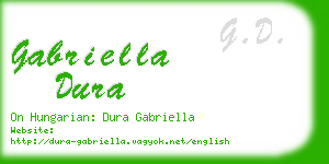 gabriella dura business card